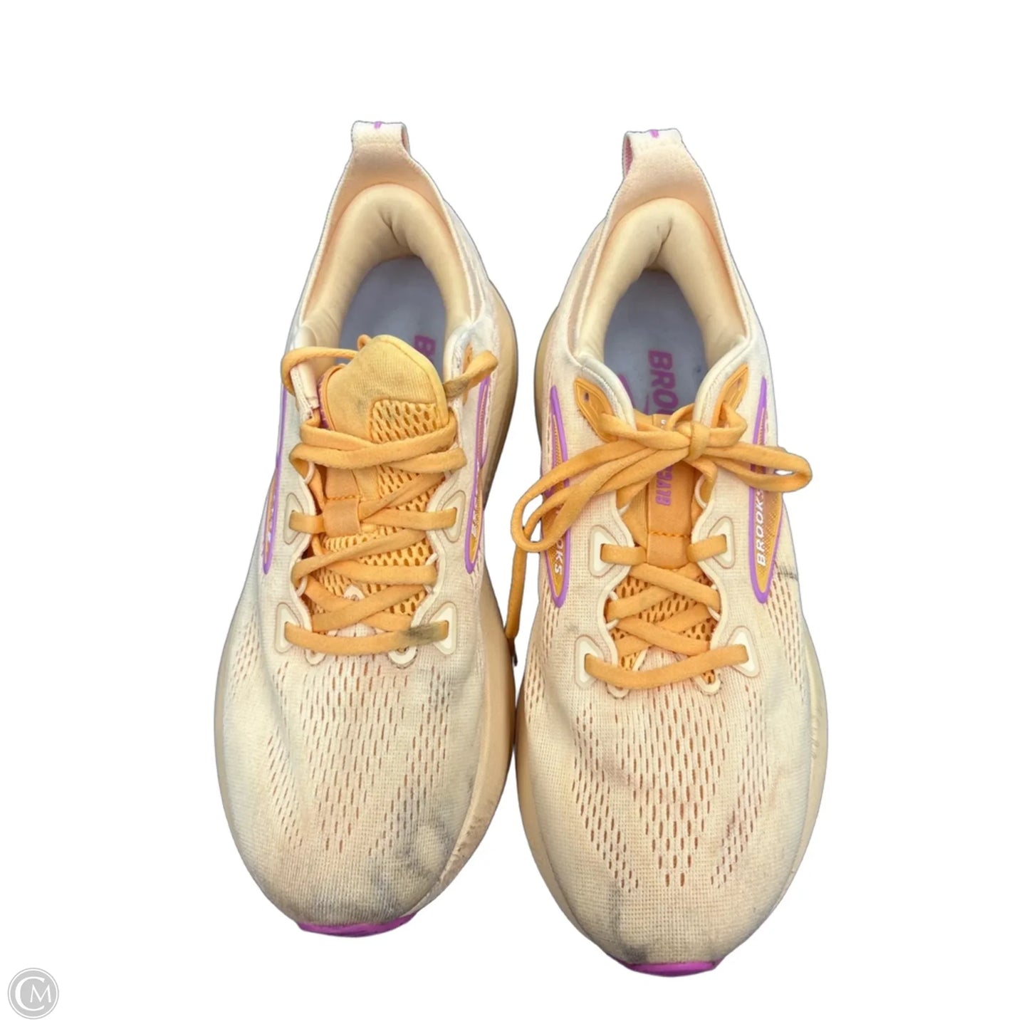 Shoes Athletic By Brooks In Yellow, Size: 9.5