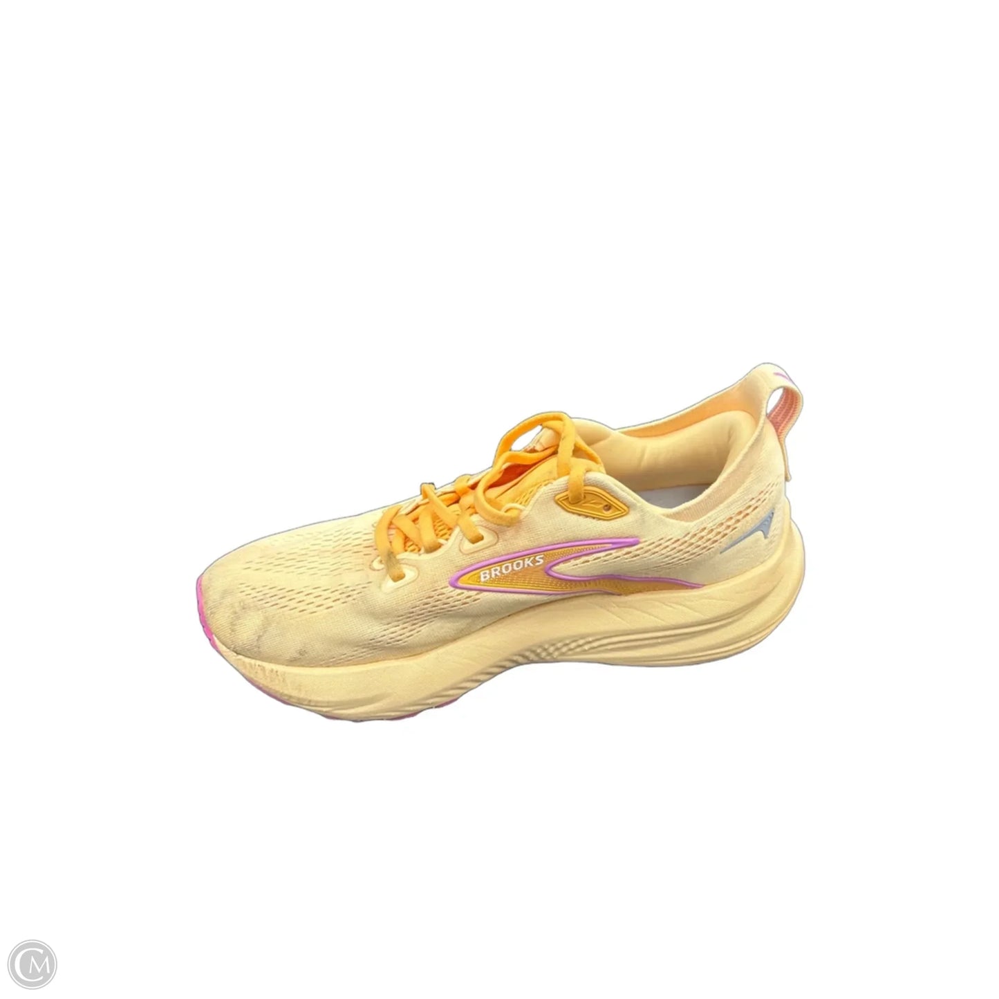 Shoes Athletic By Brooks In Yellow, Size: 9.5