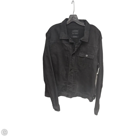 Jacket Designer By All Saints In Black Denim, Size: Xxl