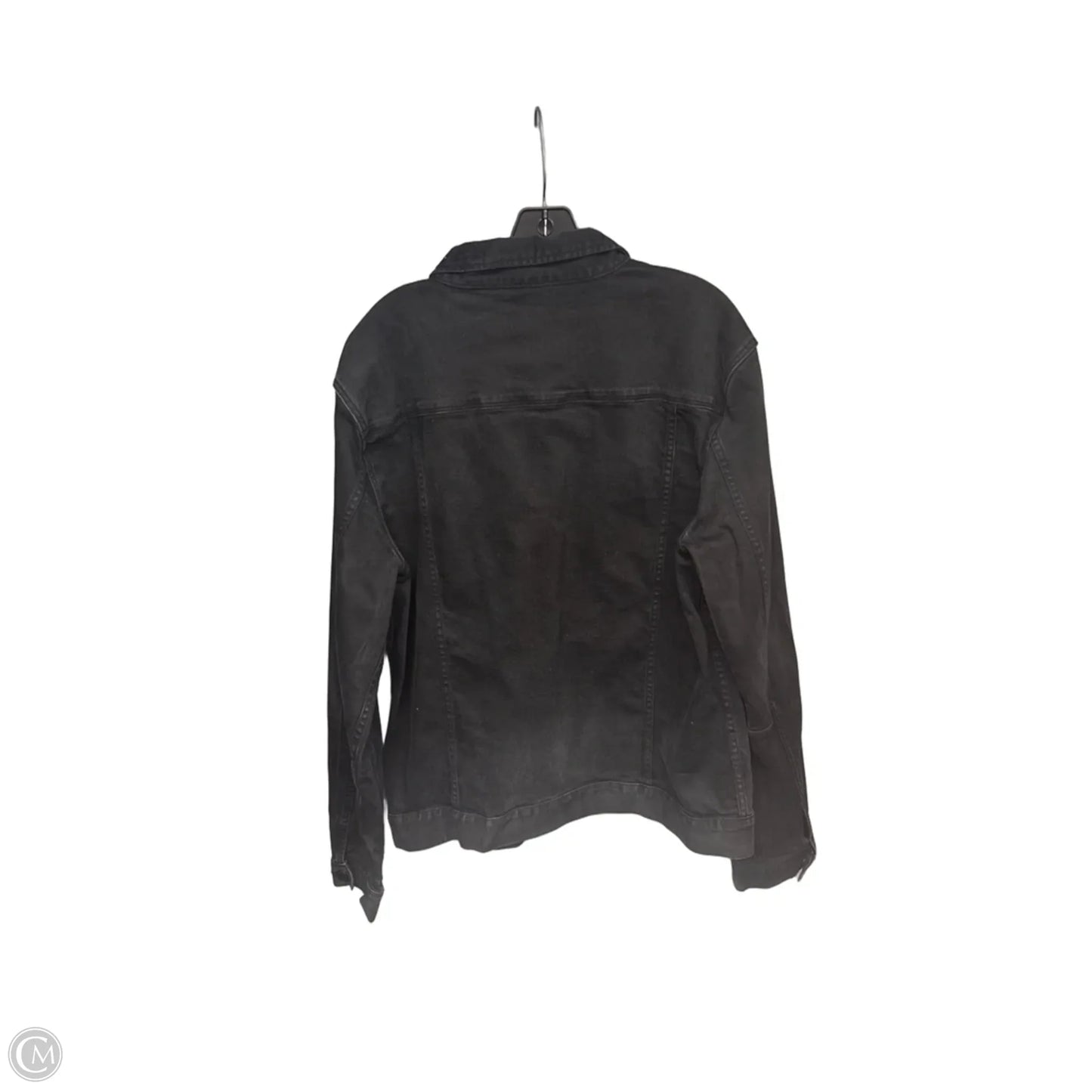 Jacket Designer By All Saints In Black Denim, Size: Xxl
