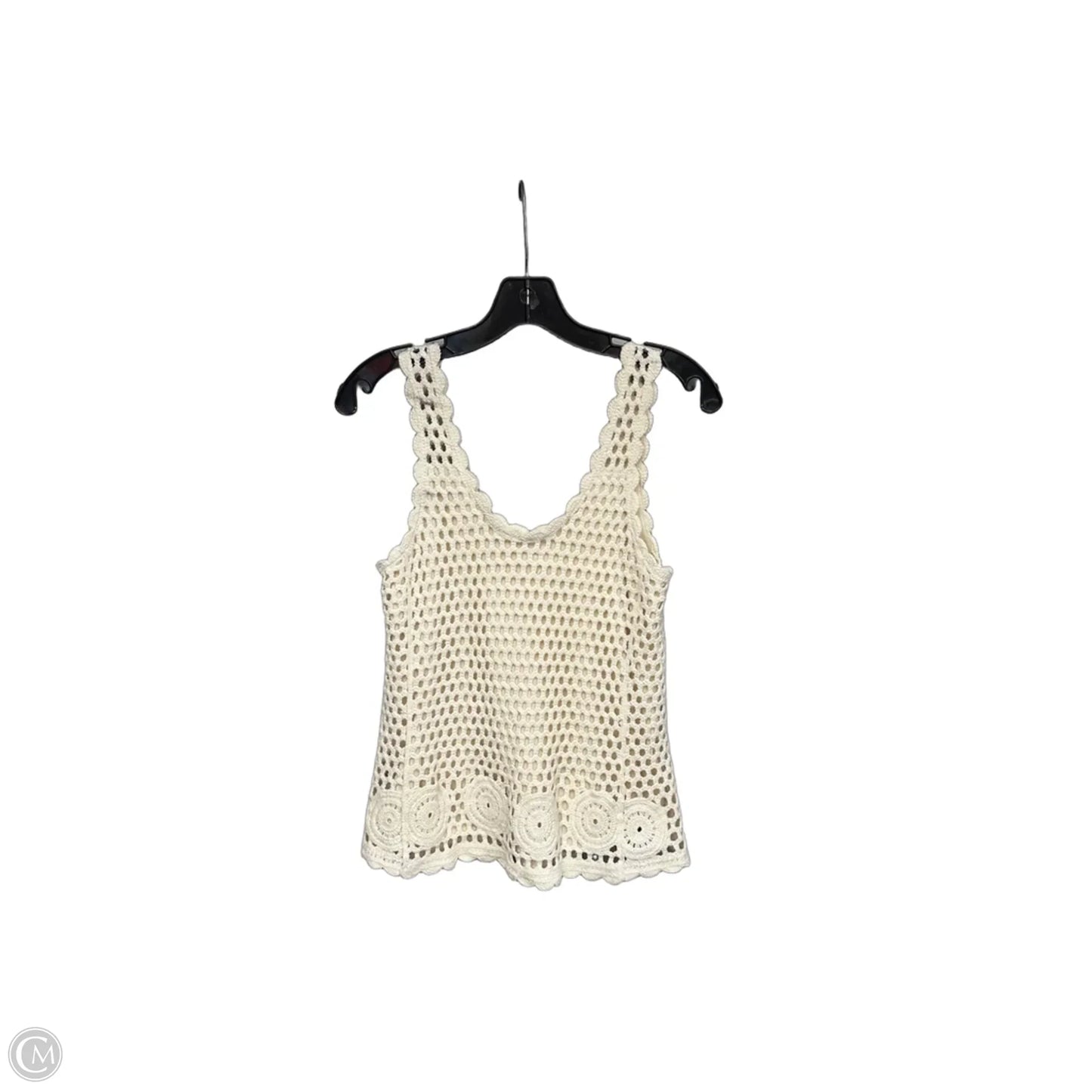 Top Sleeveless By Keren Hart In Cream, Size: M
