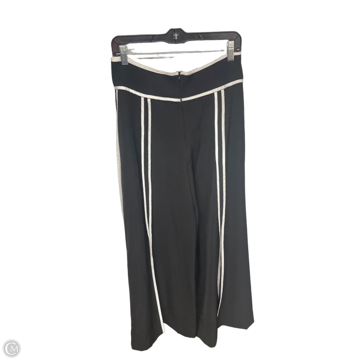 Pants Wide Leg By Gracia In Black & White, Size: L