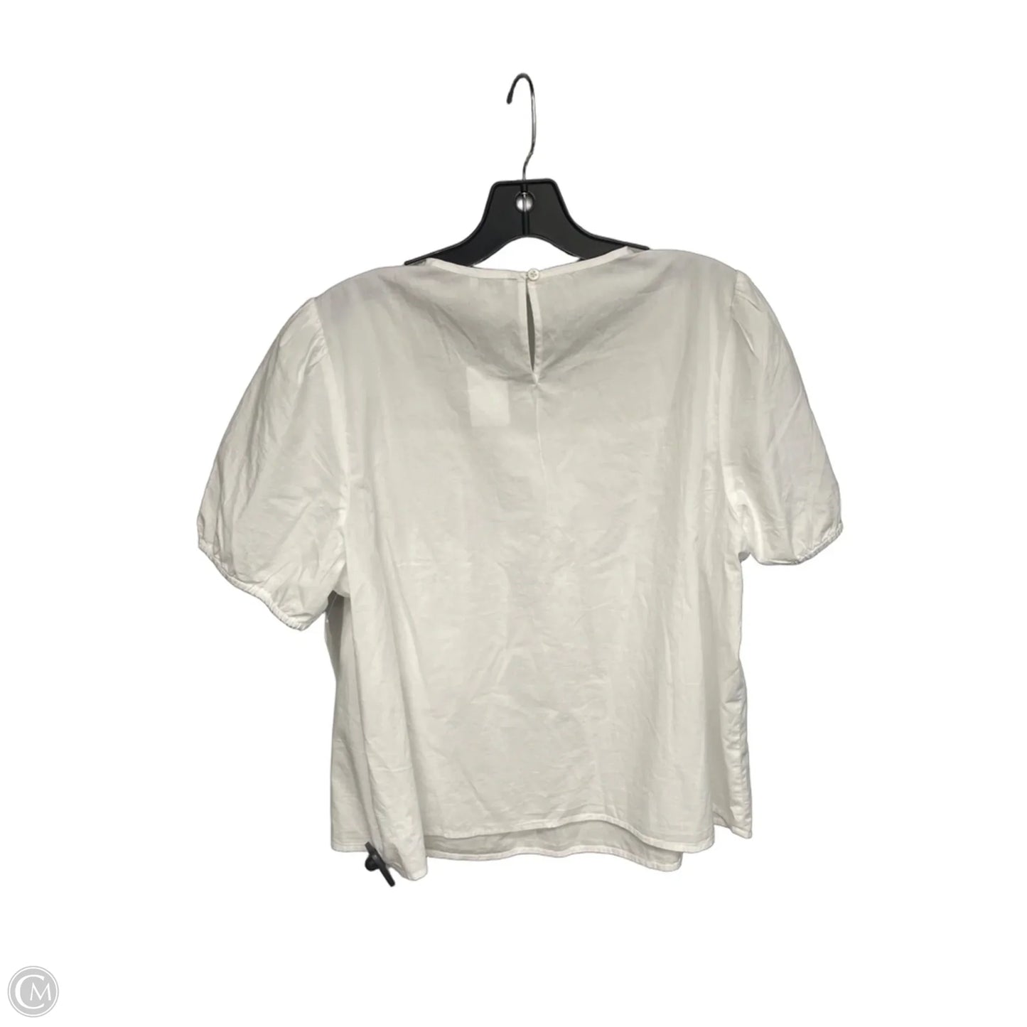Top Short Sleeve By J. Crew In White, Size: Xl