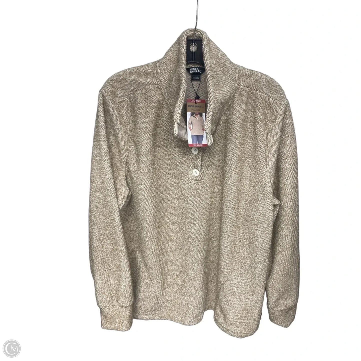 Sweater By Eddie Bauer In Tan, Size: Xl