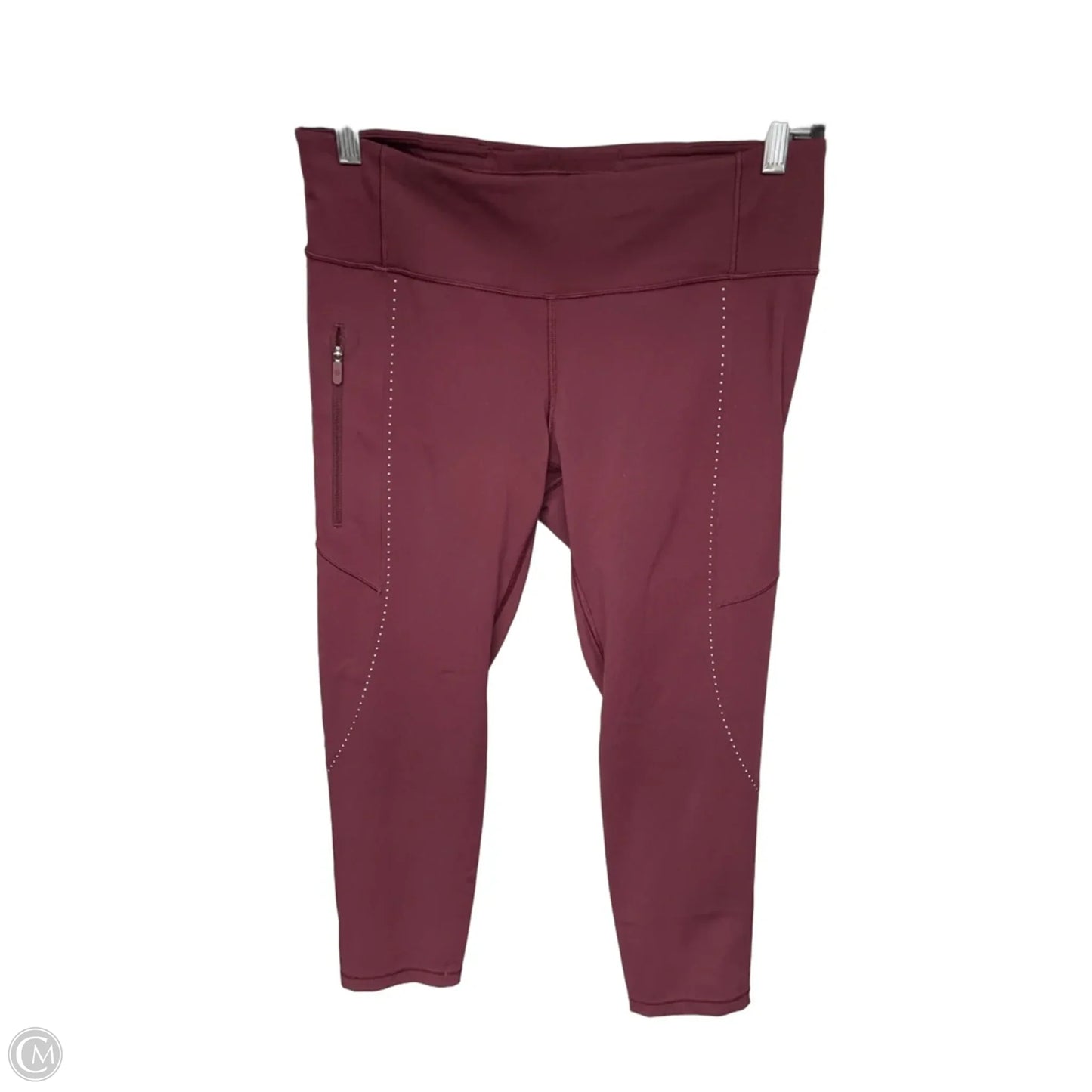 Athletic Capris By Lululemon In Red, Size: 8