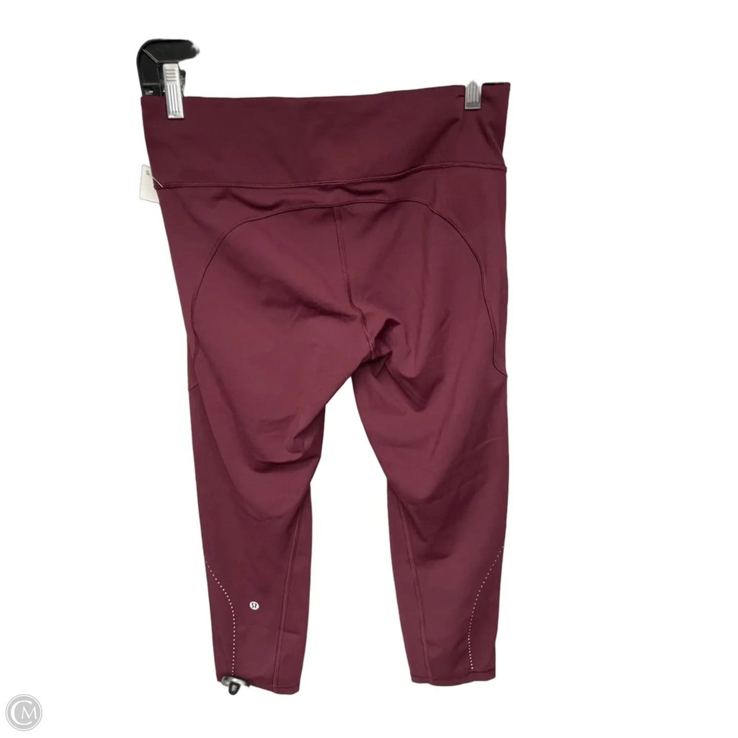 Athletic Capris By Lululemon In Red, Size: 8