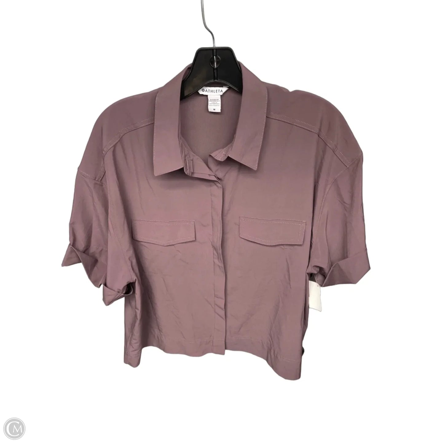 Athletic Top Short Sleeve By Athleta In Purple, Size: M