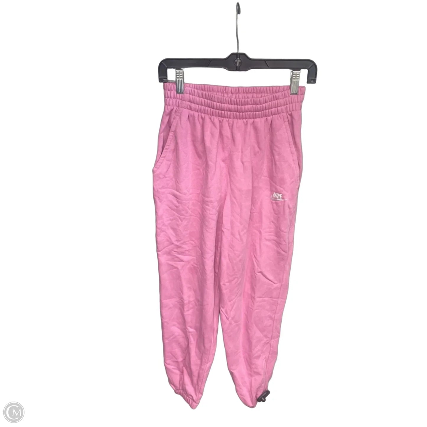 Athletic Pants By Nike Apparel In Pink, Size: L