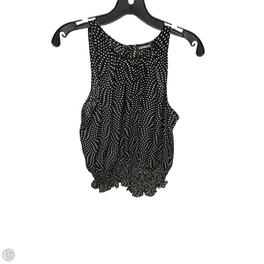 Top Sleeveless By Express In Polkadot Pattern, Size: M
