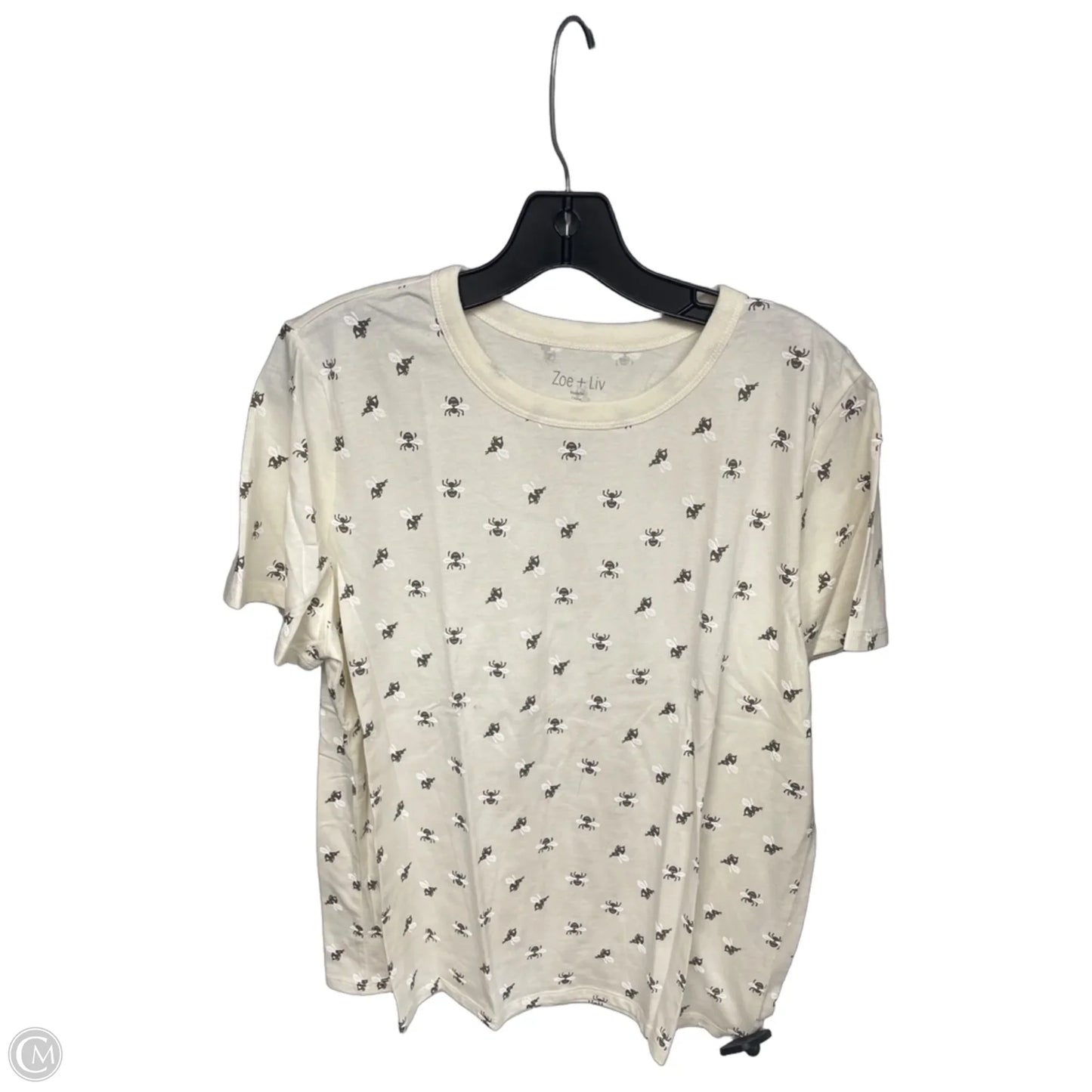 Top Short Sleeve By Zoe And Liv In White, Size: Xl