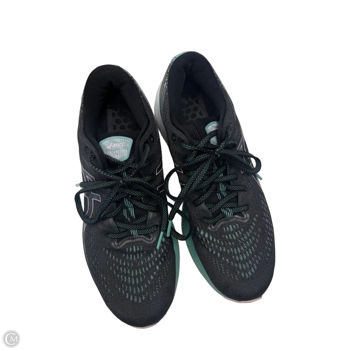 Shoes Athletic By Asics In Black & Green, Size: 11