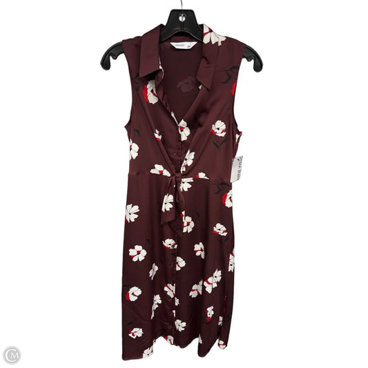 Dress Casual Midi By Nine West In Red, Size: S