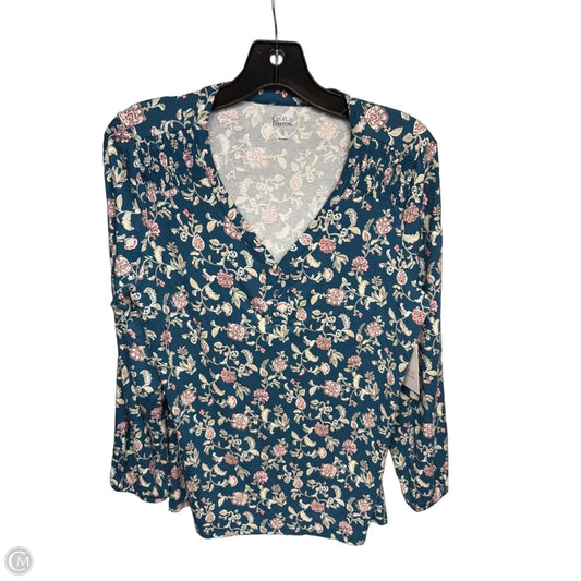 Top Long Sleeve By Croft And Barrow In Teal, Size: S
