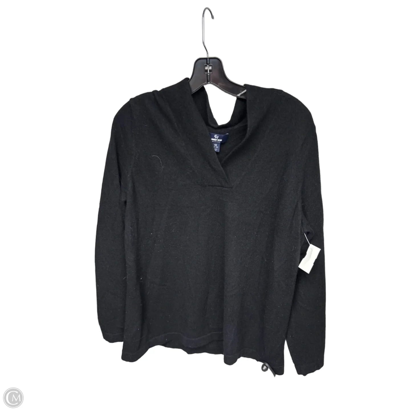 Sweater Cashmere By Lands End In Black, Size: 1x