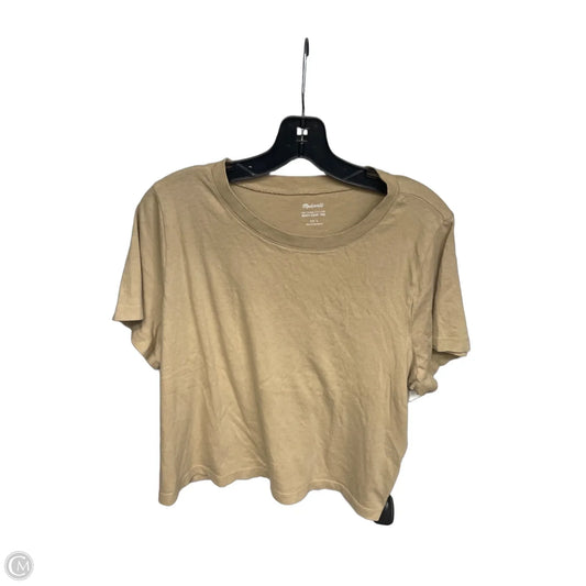 Top Short Sleeve By Madewell In Brown, Size: L