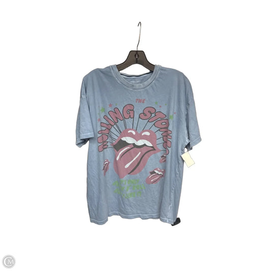 Top Short Sleeve By American Eagle In Blue, Size: M