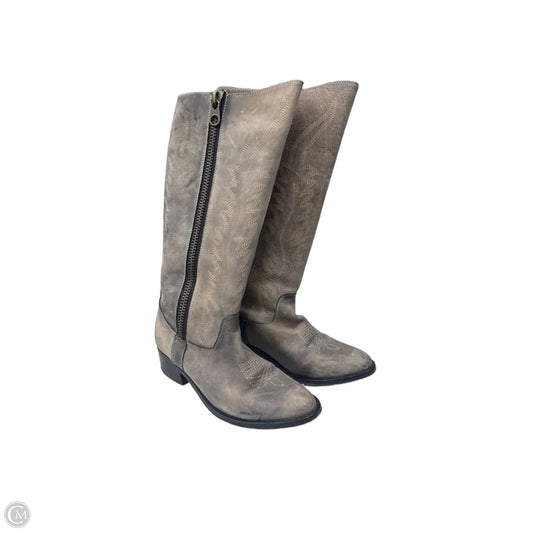 Boots Western By Steve Madden In Grey, Size: 6.5