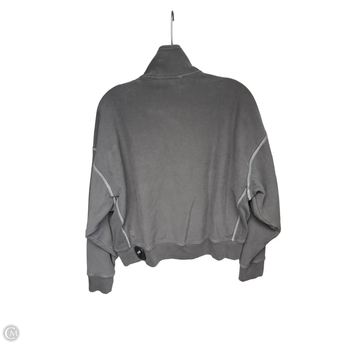 Athletic Sweatshirt Collar By Athleta In Grey, Size: L