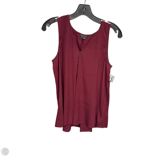 Top Sleeveless By Theory In Red, Size: Sp