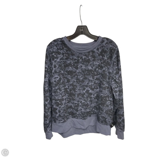 Athletic Sweatshirt Crewneck By Tek Gear In Blue, Size: L