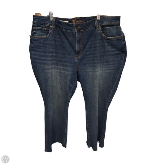 Jeans Straight By Kut In Blue Denim, Size: 20