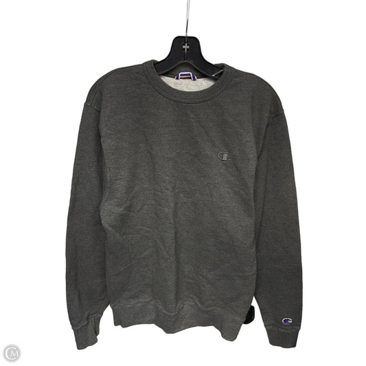 Athletic Sweatshirt Crewneck By Champion In Grey, Size: S