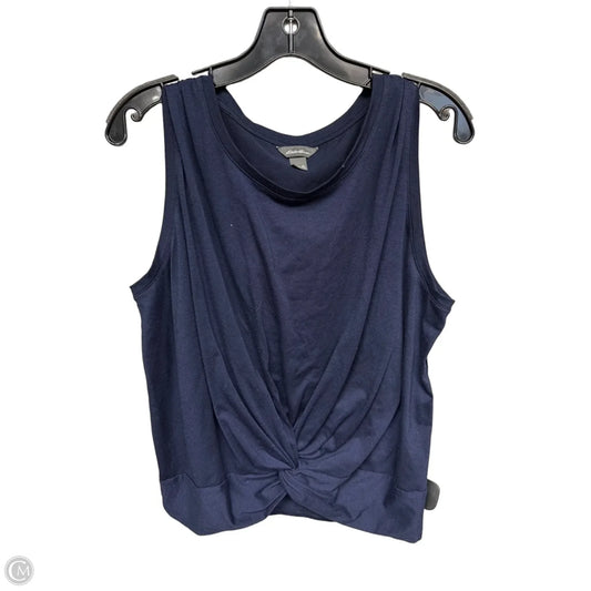 Top Sleeveless By Eddie Bauer In Navy, Size: Xl