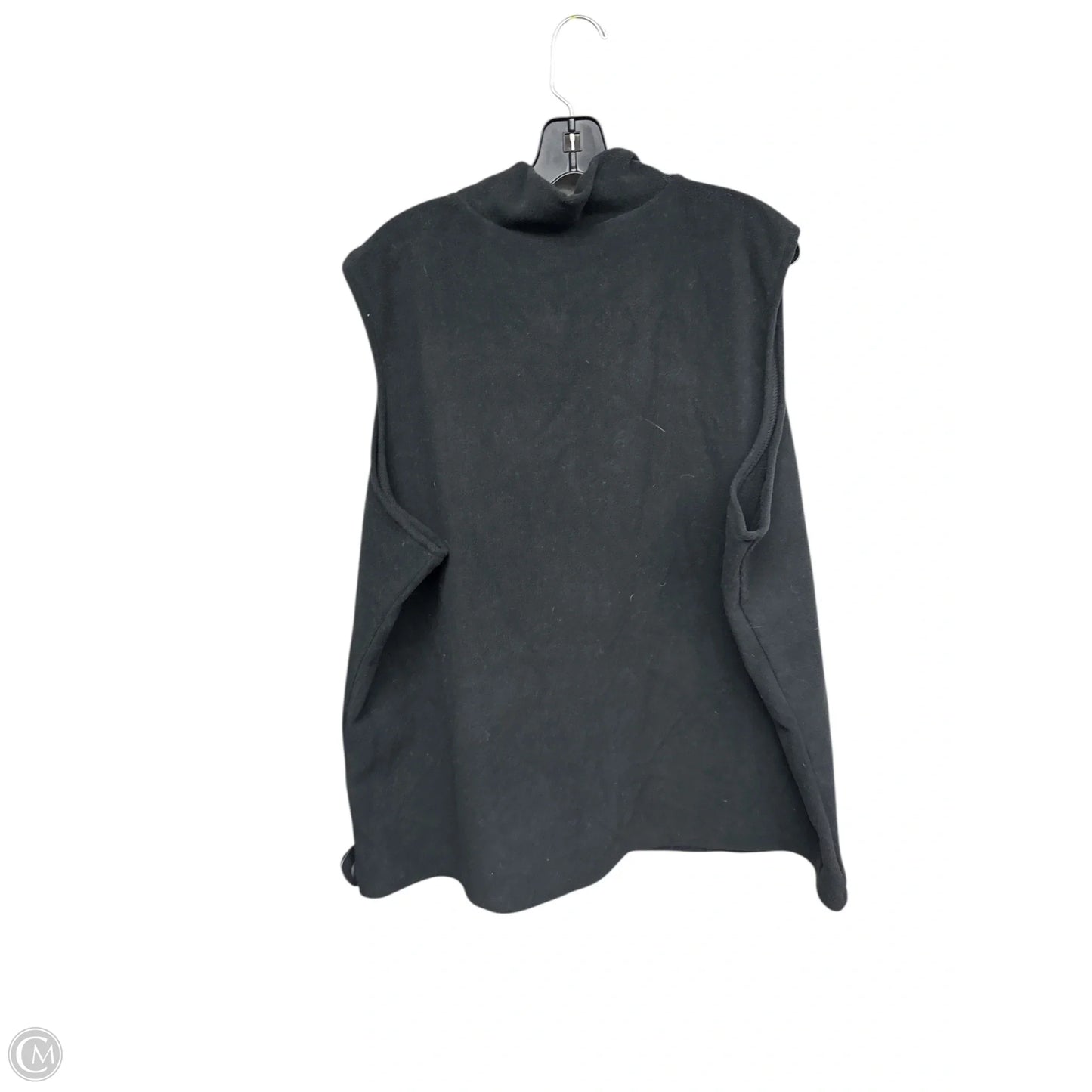 Vest Fleece By Clothes Mentor In Black, Size: 3x