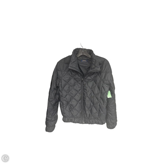 Jacket Puffer & Quilted By Polo Ralph Lauren In Black, Size: M
