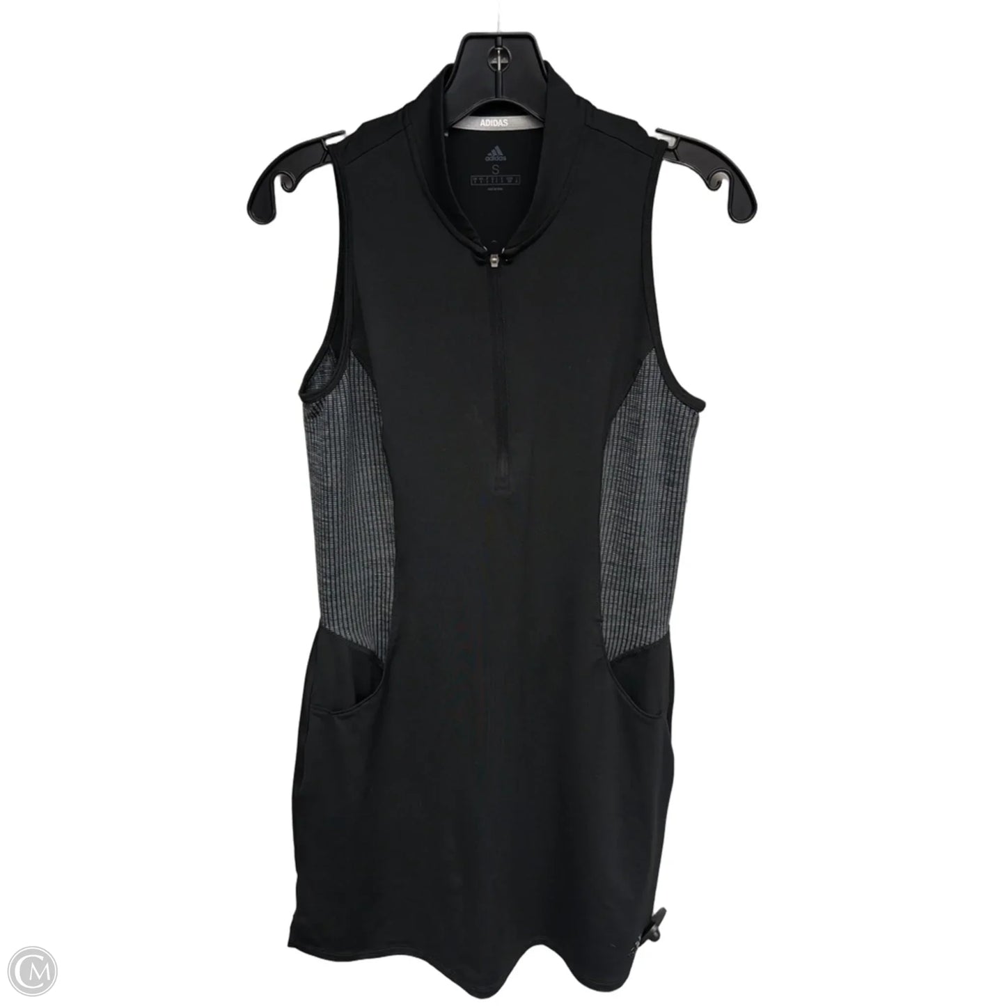 Athletic Dress By Adidas In Black, Size: S