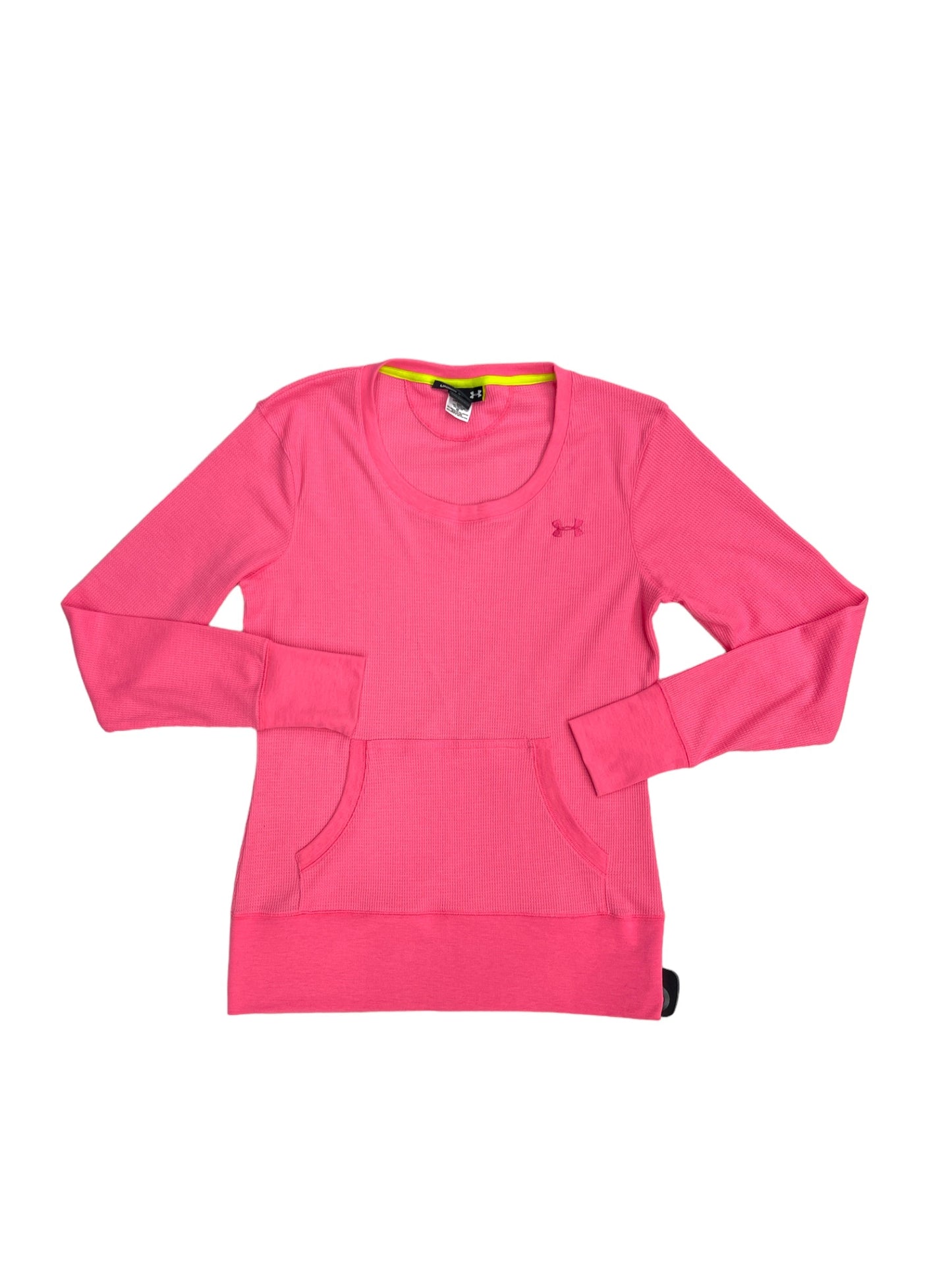 Pink Athletic Top Long Sleeve Crewneck Under Armour, Size S