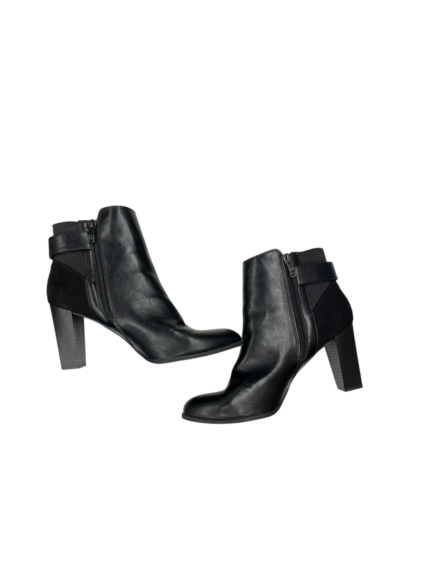 Boots Ankle Heels By Liz Claiborne In Black, Size: 11