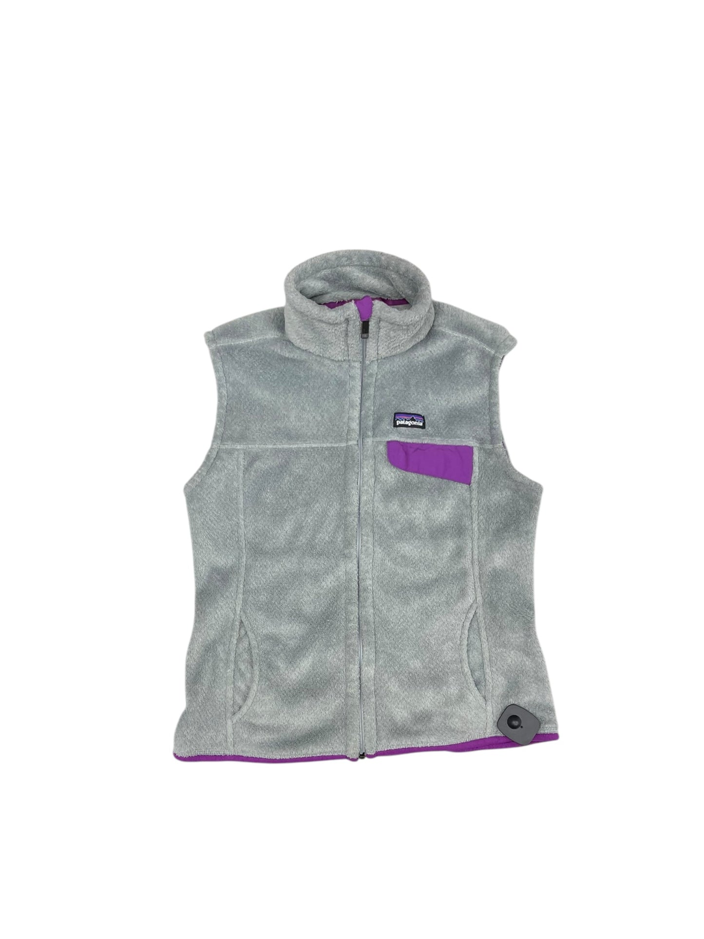 Vest Fleece By Patagonia In Grey & Purple, Size: M