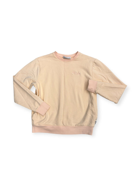 Athletic Sweatshirt Crewneck By Fila In Peach, Size: S