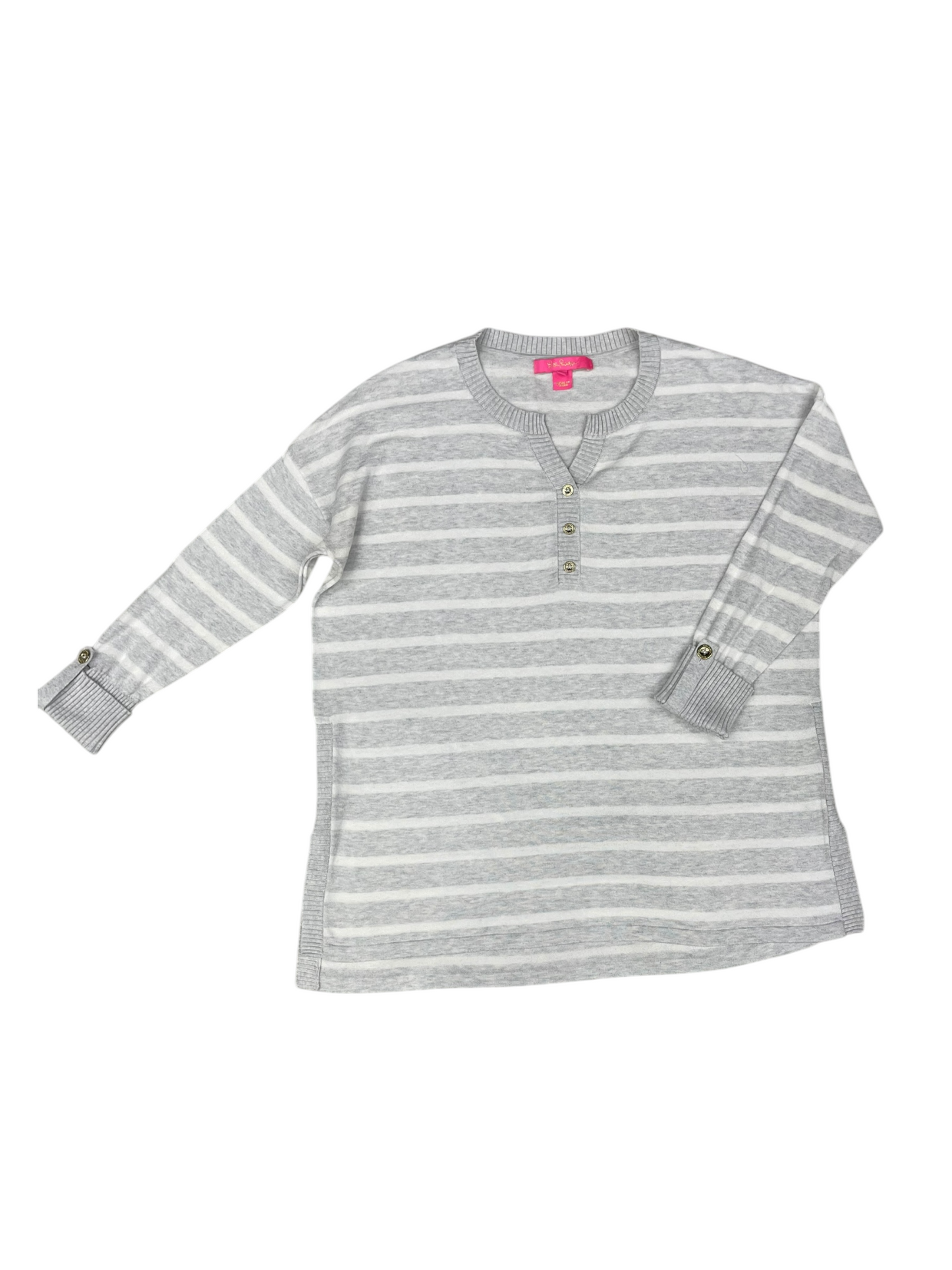 Sweater By Lilly Pulitzer In Grey & White, Size: Xs