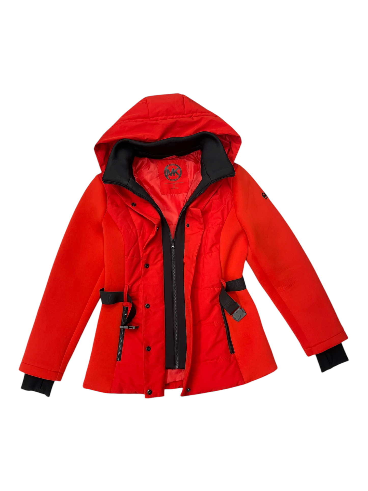 Jacket Designer By Michael Kors In Red, Size: L