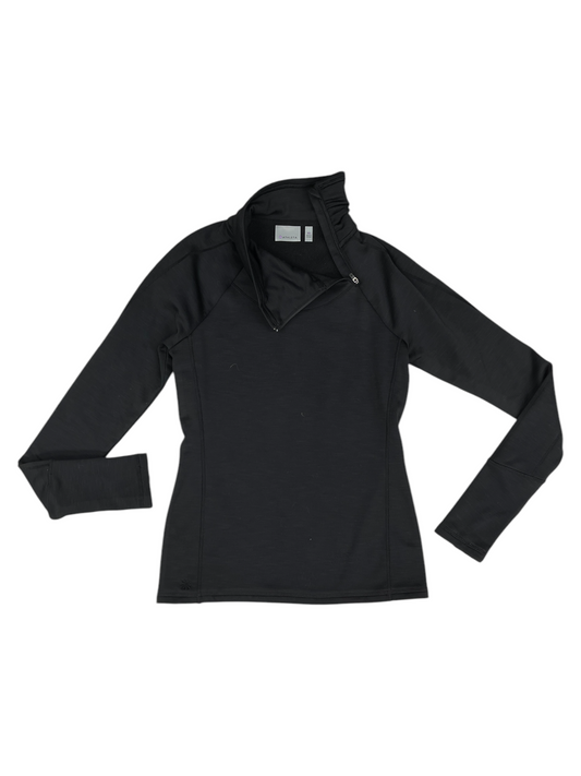 Athletic Top Long Sleeve Collar By Athleta In Black, Size: Xs