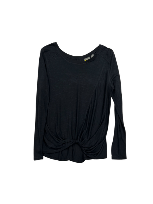 Athletic Top Long Sleeve Crewneck By Zella In Black, Size: M