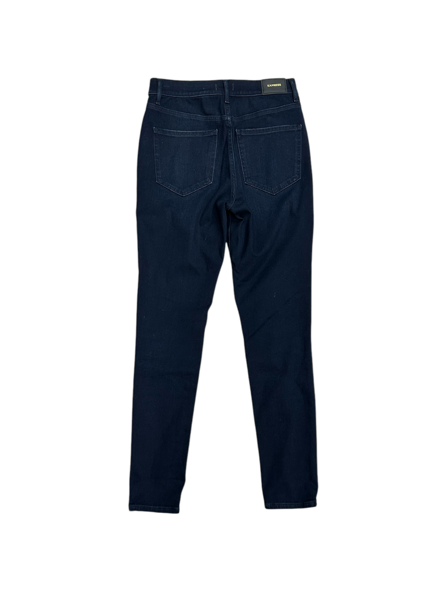 Jeans Skinny By Express In Blue Denim, Size: 4