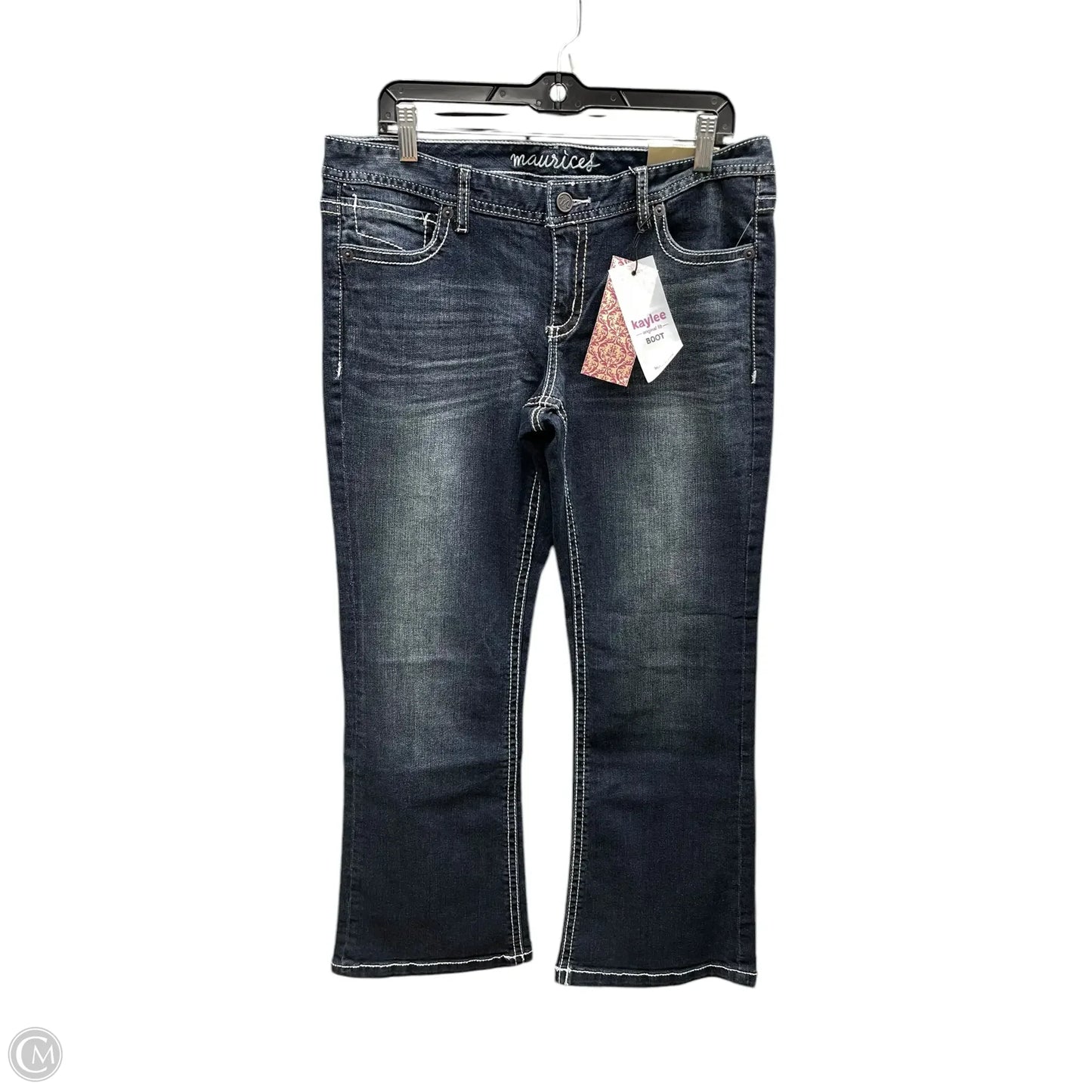 Jeans Boot Cut By Maurices In Blue Denim, Size: 14