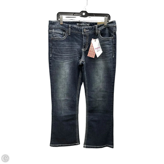 Jeans Boot Cut By Maurices In Blue Denim, Size: 14