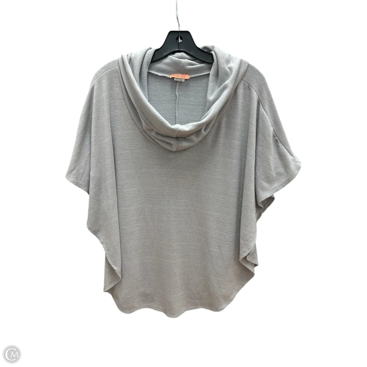Poncho By Clothes Mentor In Grey, Size: S