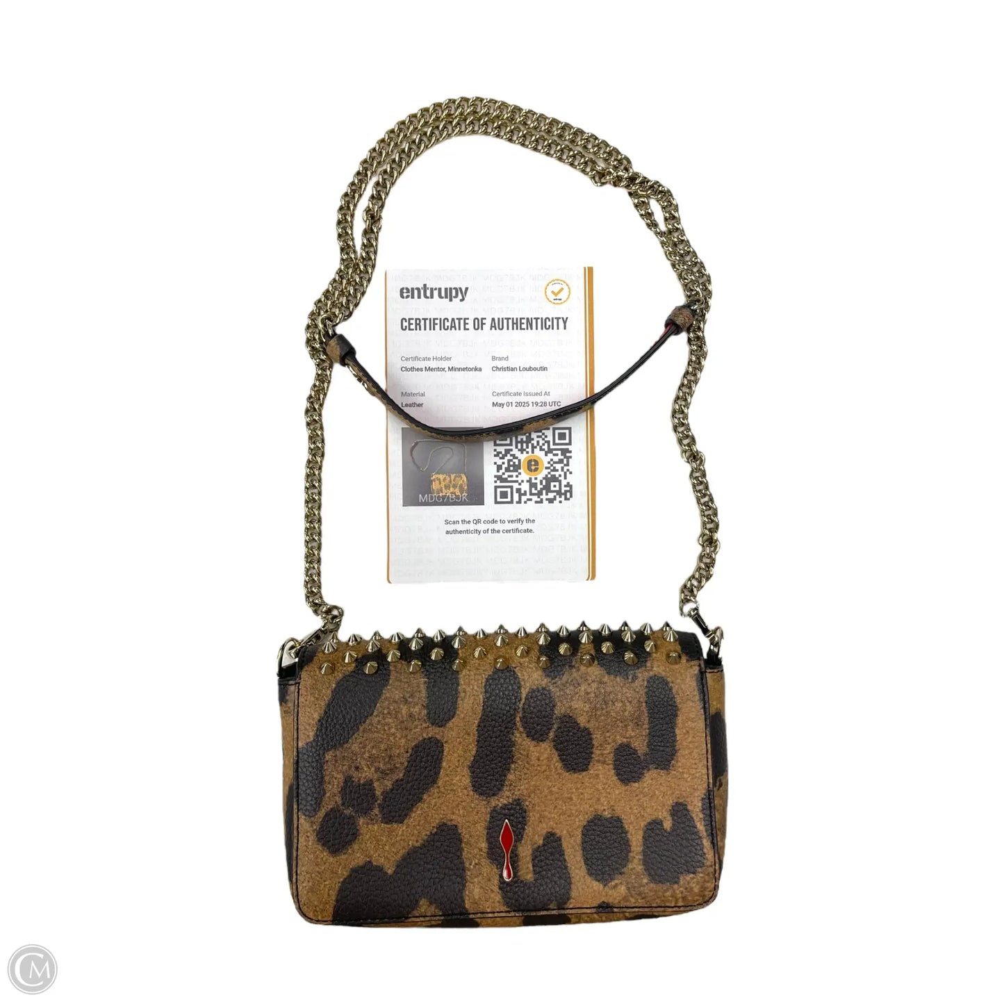 Crossbody Luxury Designer By Christian Louboutin, Size: Medium