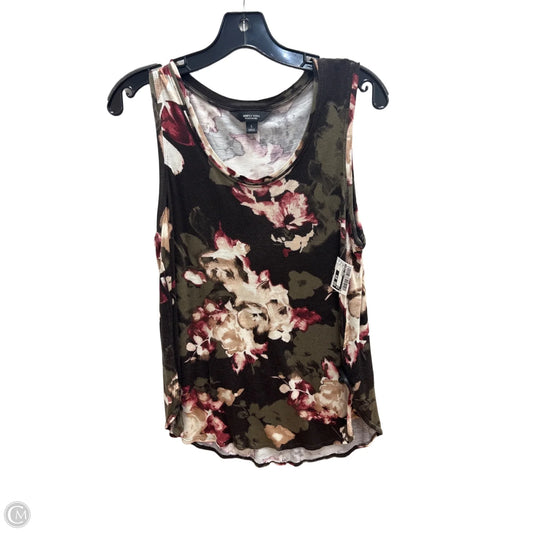 Top Sleeveless By Simply Vera In Brown, Size: S