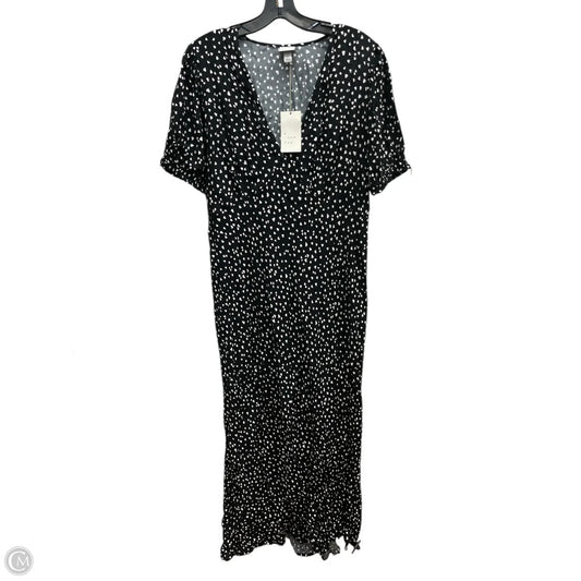 Dress Casual Maxi By A New Day In Black & White, Size: Xl