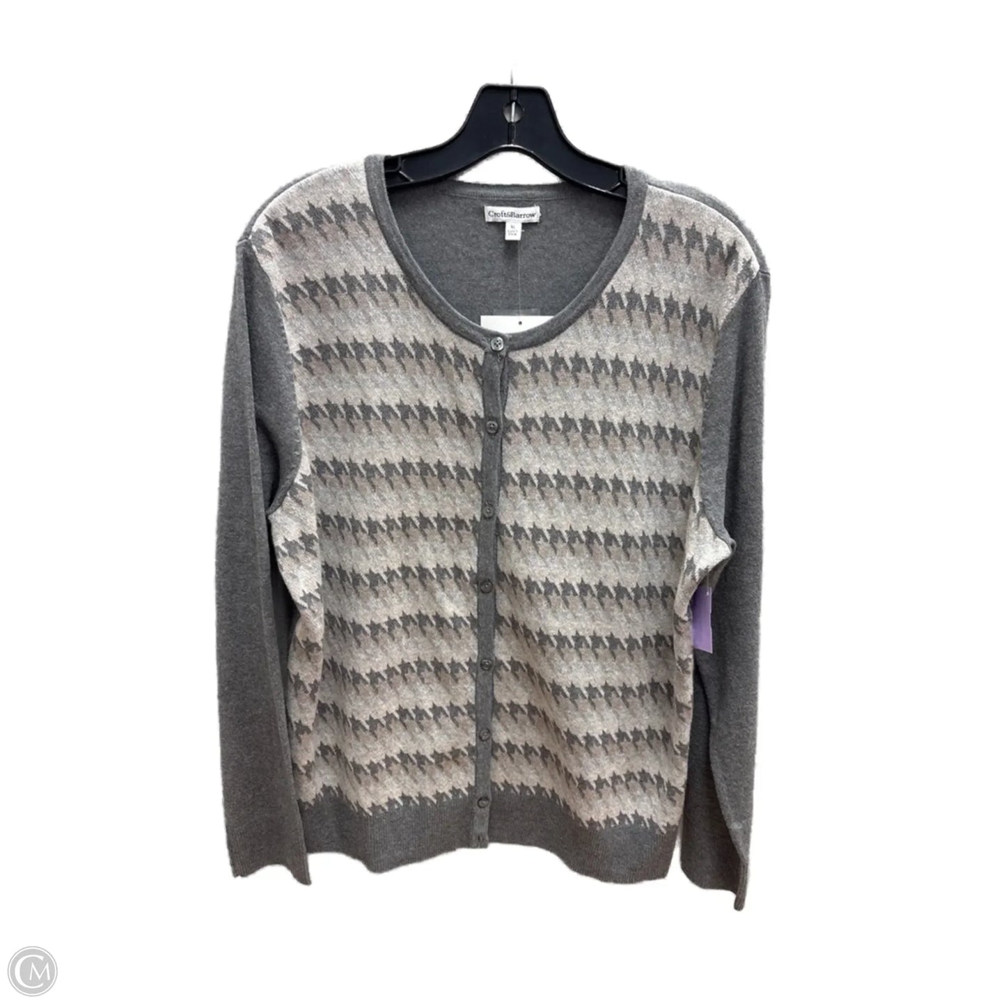 Cardigan By Croft And Barrow In Grey, Size: Xl