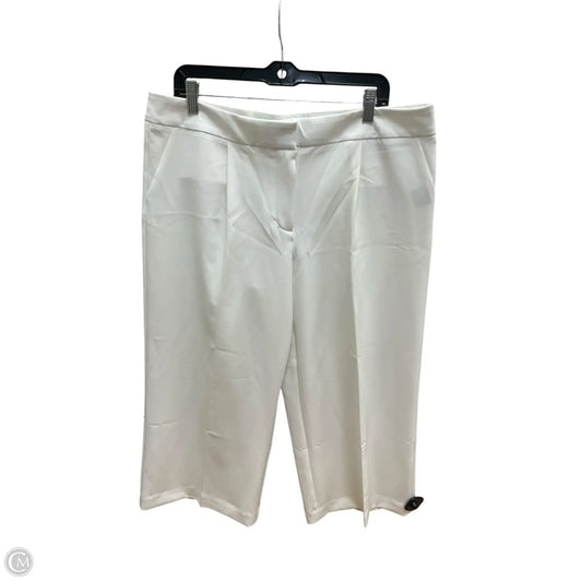 Pants Cropped By Worthington In White, Size: 16