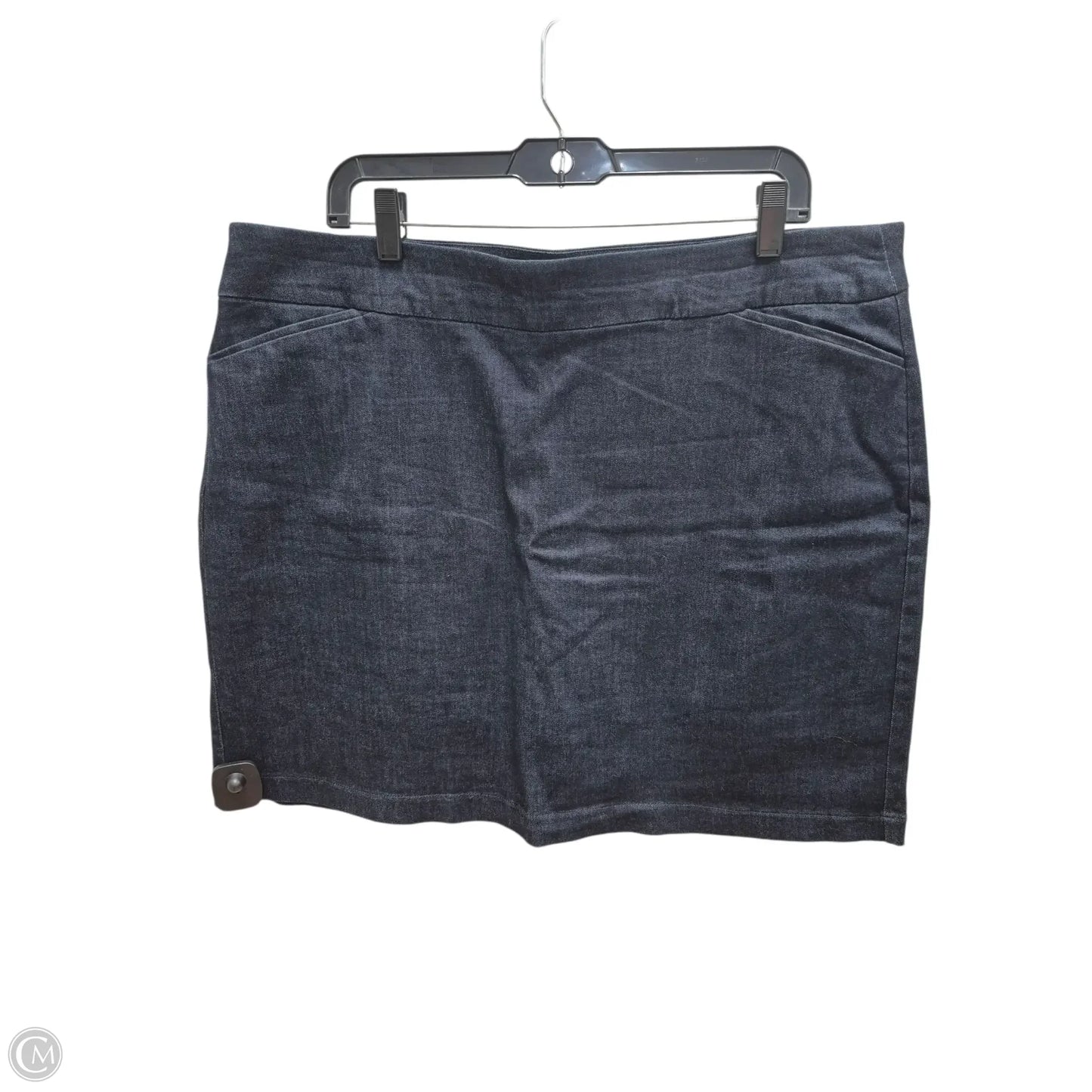 Skort By Croft And Barrow In Blue Denim, Size: 2x