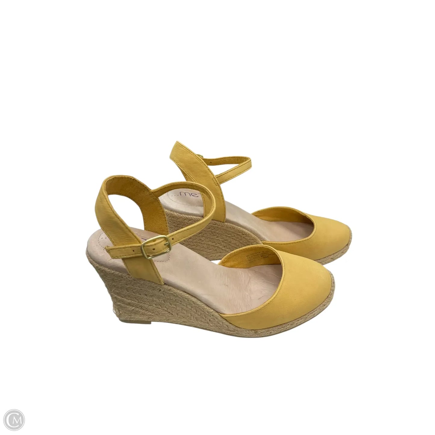 Shoes Heels Wedge By Me Too In Yellow, Size: 5.5
