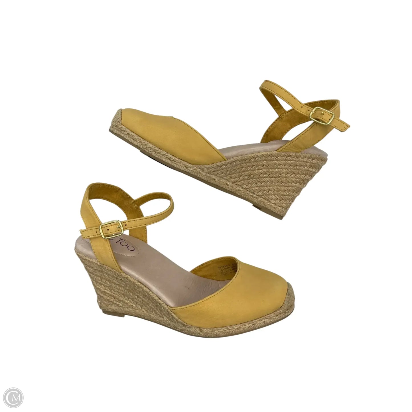 Shoes Heels Wedge By Me Too In Yellow, Size: 5.5